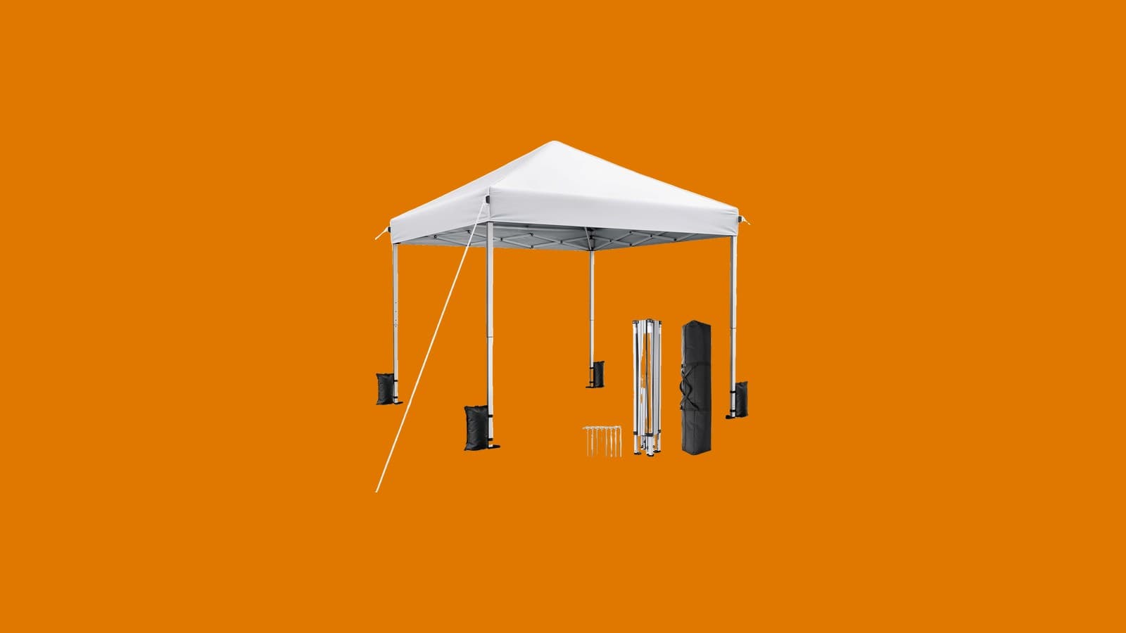 10x10 Pop Up Canopy with One-Push Center Lock