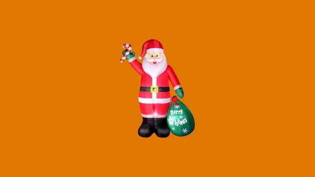 8 ft Inflatable Santa with Gift Bag
