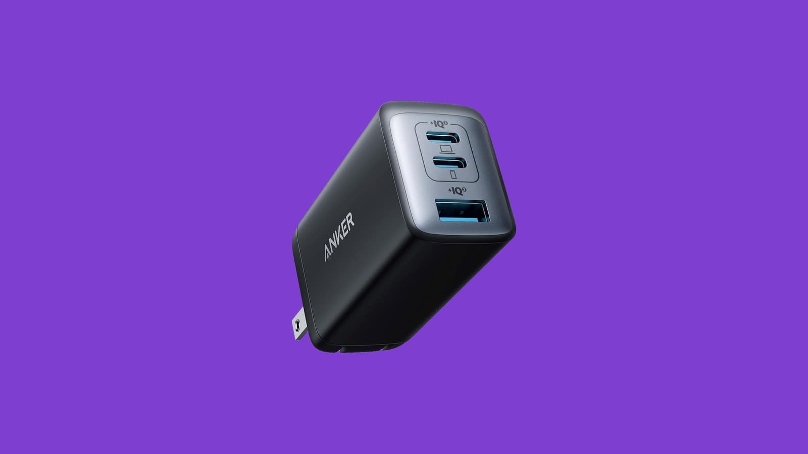 Anker 735 Charger (Nano II 65W), 3-Port GaN II Compact Wall Charger