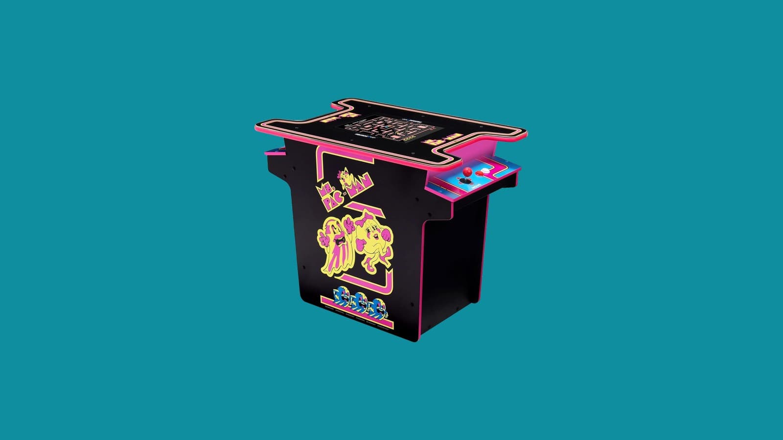 Arcade1Up Ms. PAC-MAN Head-to-Head Arcade Table