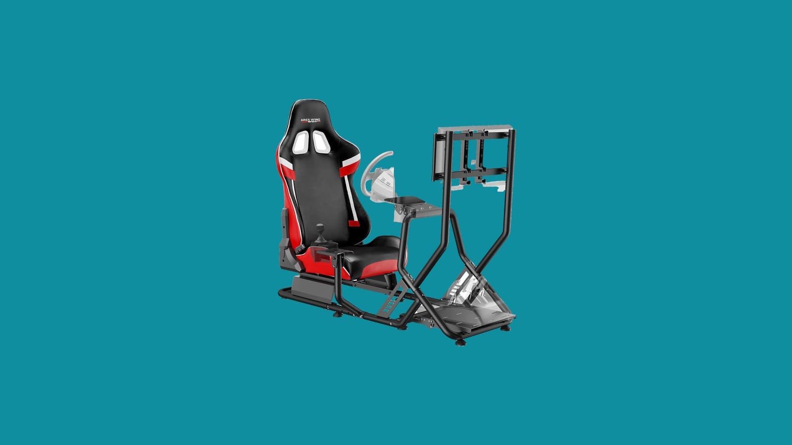 ARES WING Racing Simulator Cockpit with TV Mount
