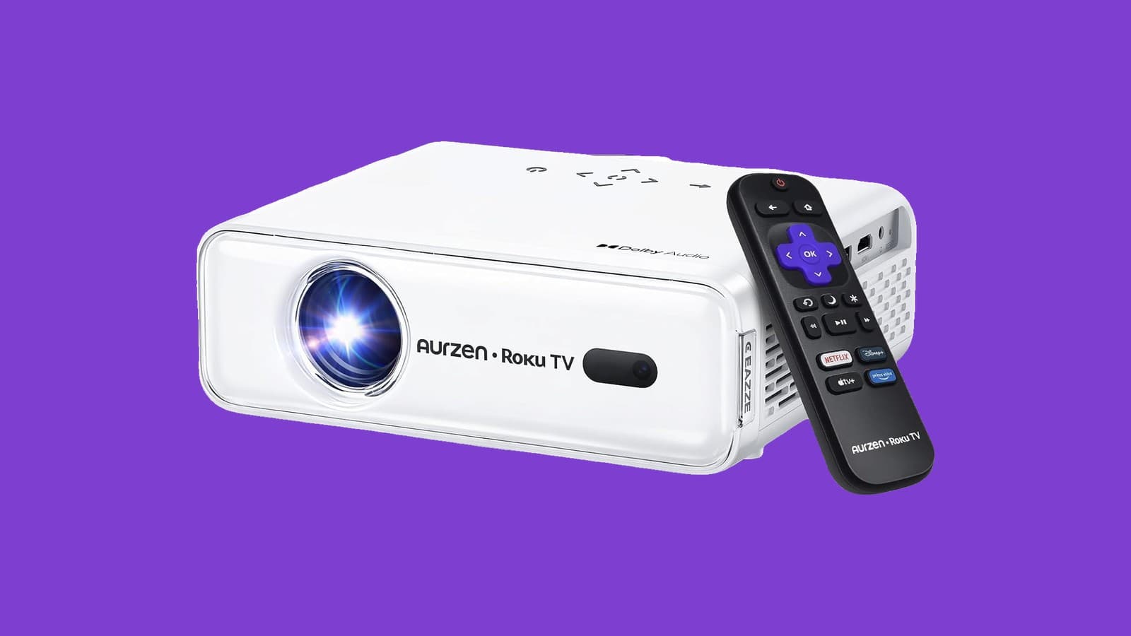 Aurzen EAZZE D1R Roku TV Projector