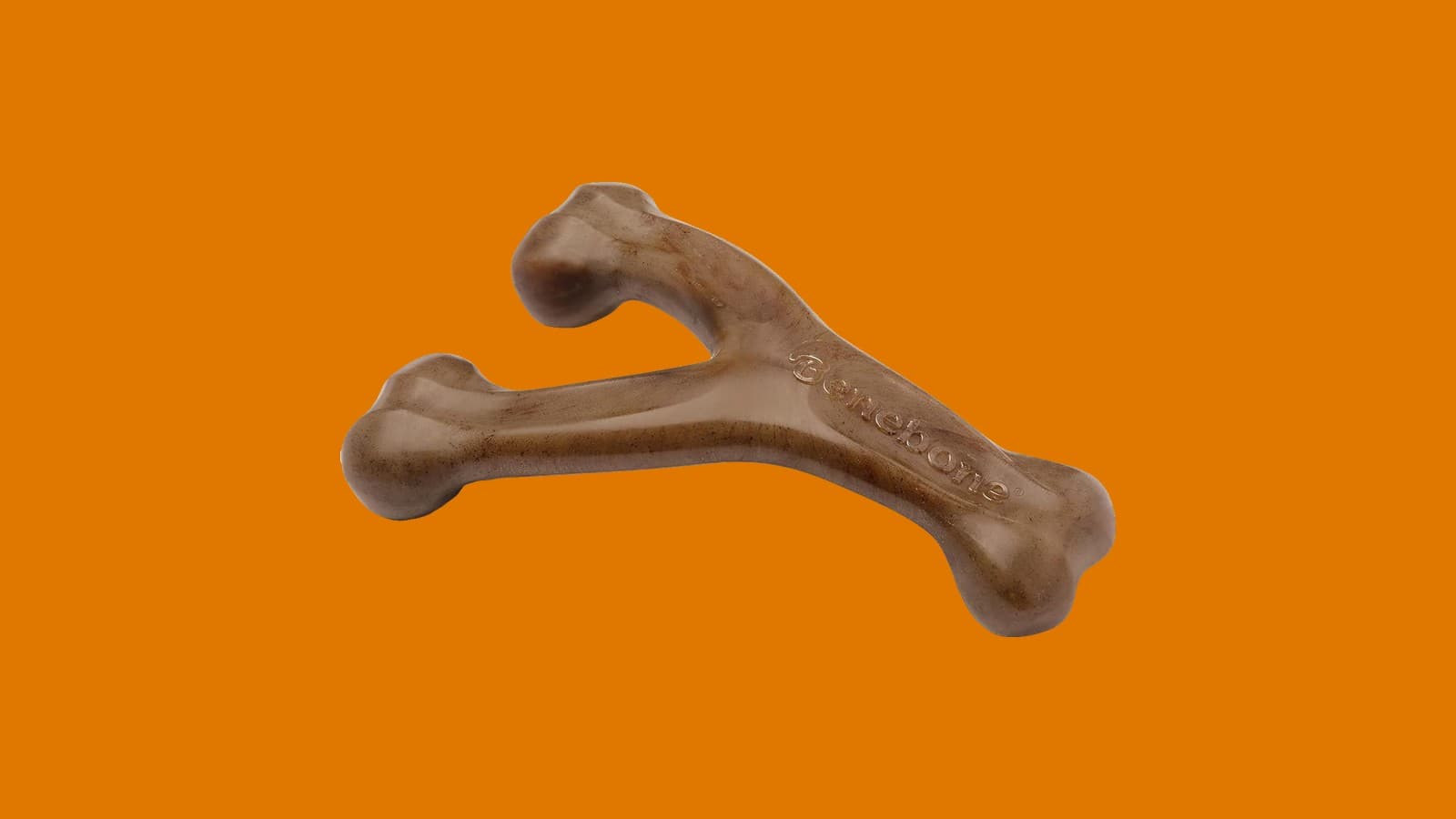 Benebone Wishbone Chew Toy, Bacon, Large