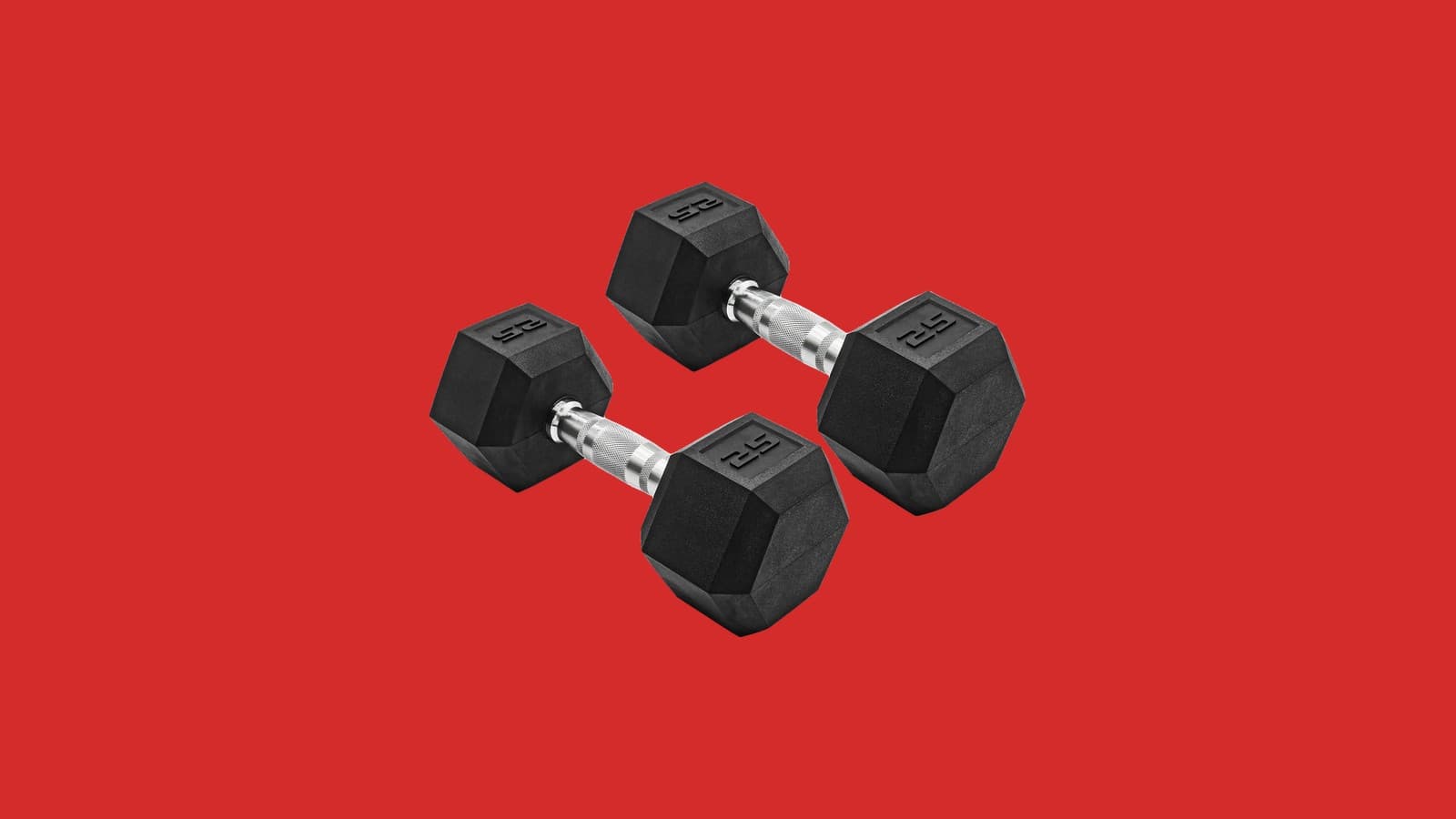 CAP Rubber Hex Dumbbell Pair