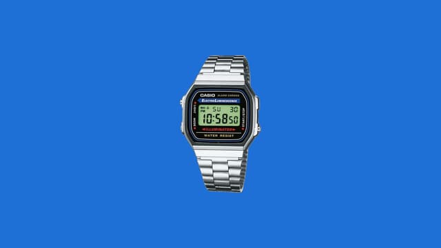 Casio A168WA-1 Illuminator Stainless Steel Digital Watch
