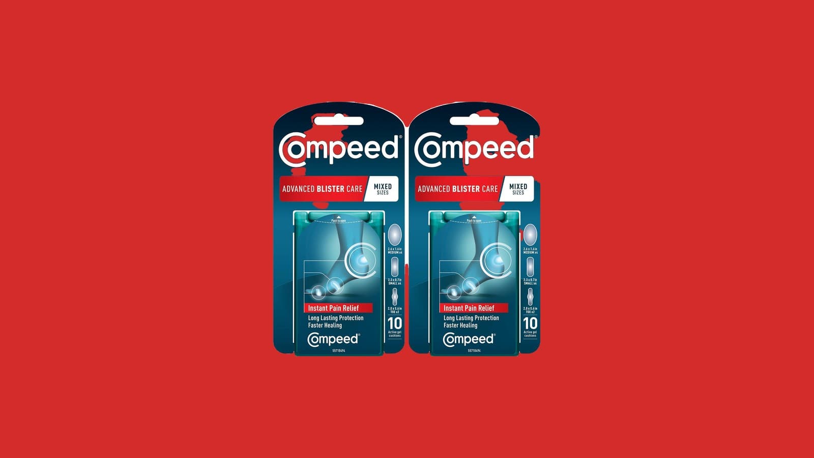 Compeed Advanced Blister Care Pads, Mixed Sizes, 2 Packs