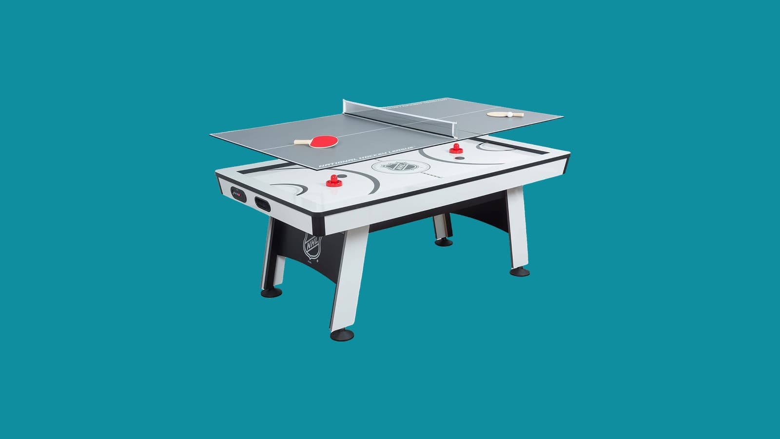 EastPoint 2-in-1 NHL Air Hockey Table with Table Tennis Top