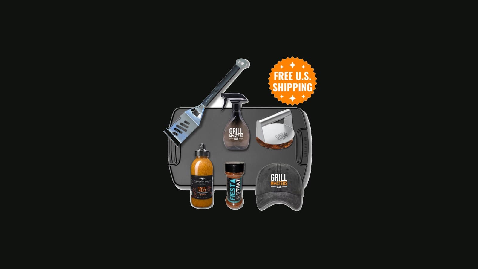 Fiddle With The Griddle Bundle: Reversible Cast Iron Griddle, Spatula, Burger Press and More