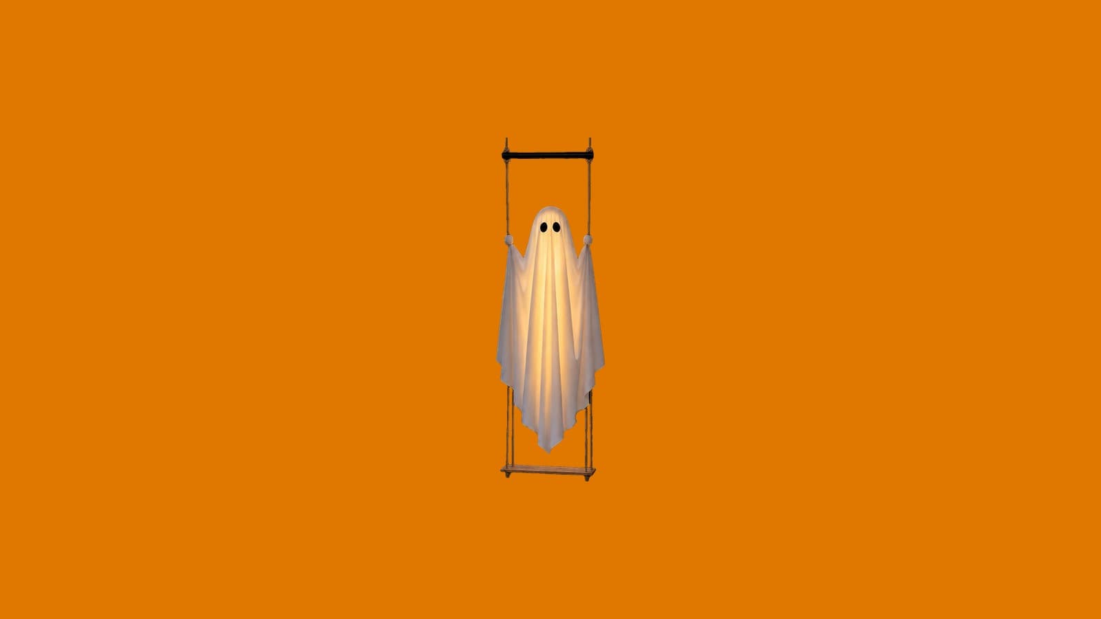 3.7 ft Pre-Assembled Hanging Swing Ghost
