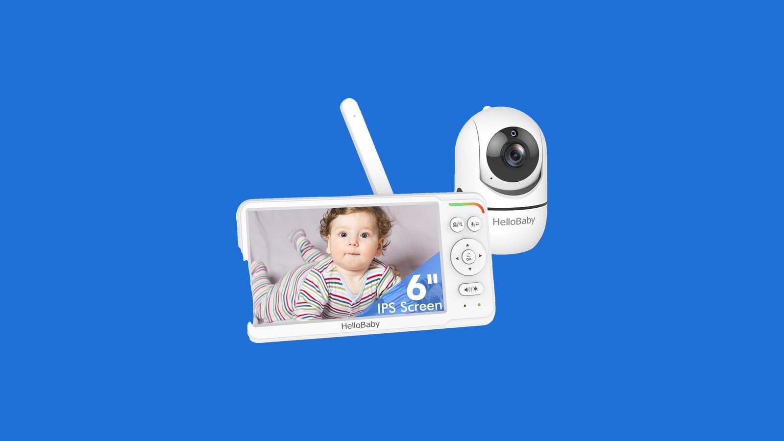 HelloBaby HB6560 6 in Baby Monitor