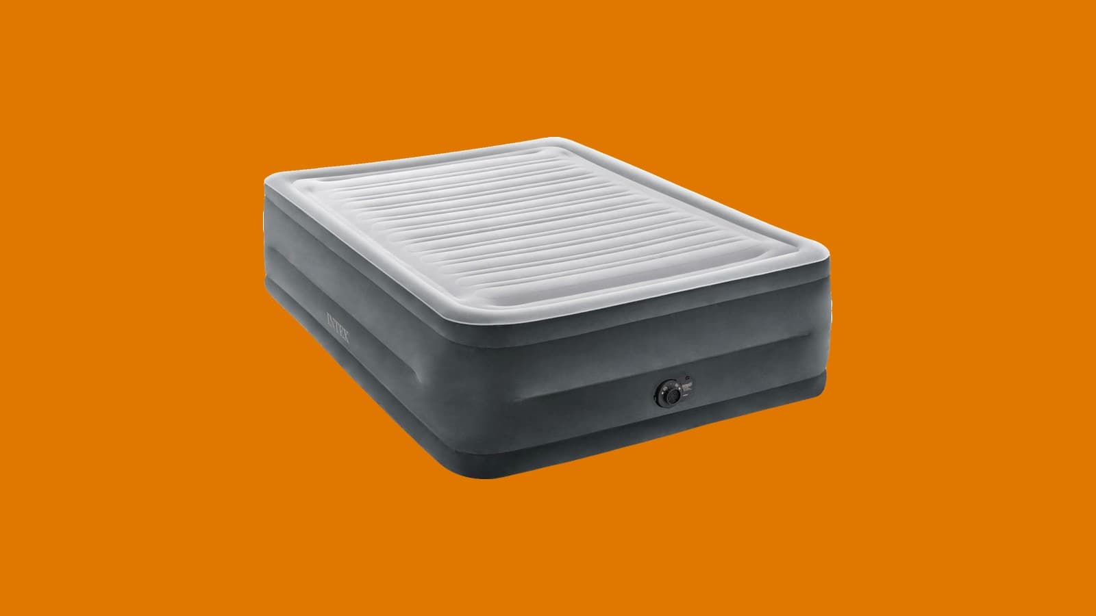 Intex 64417ED 22in Queen Dura-Beam Comfort Plush High-Rise Air Mattress with Built-In Pump