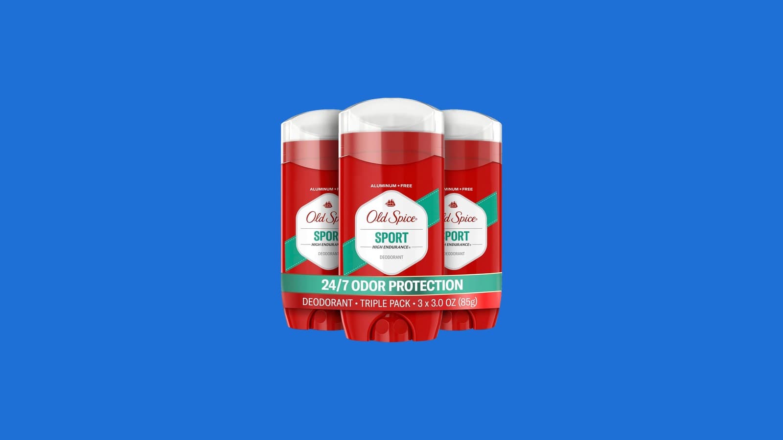 Old Spice Aluminum Free Deodorant, Sport, Pack of 3