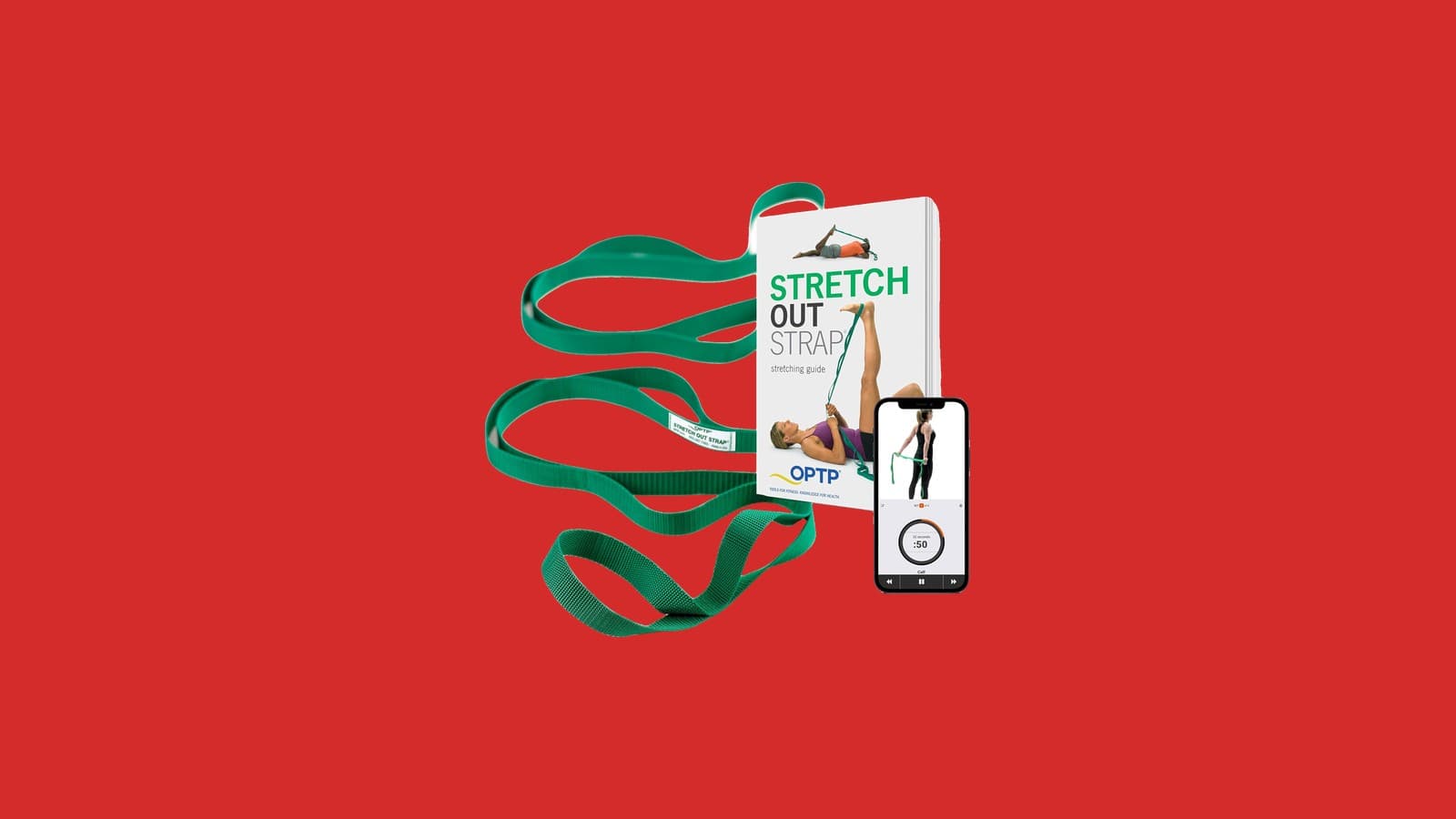 OPTP The Original Stretch Out Strap with Exercise Book