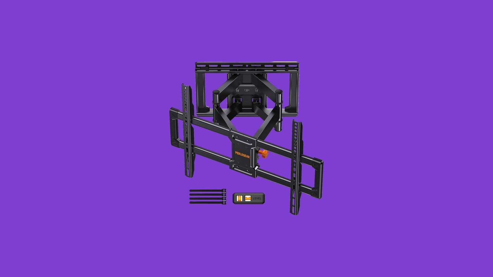Perlegear Full Motion TV Wall Mount, 42 to 90 in