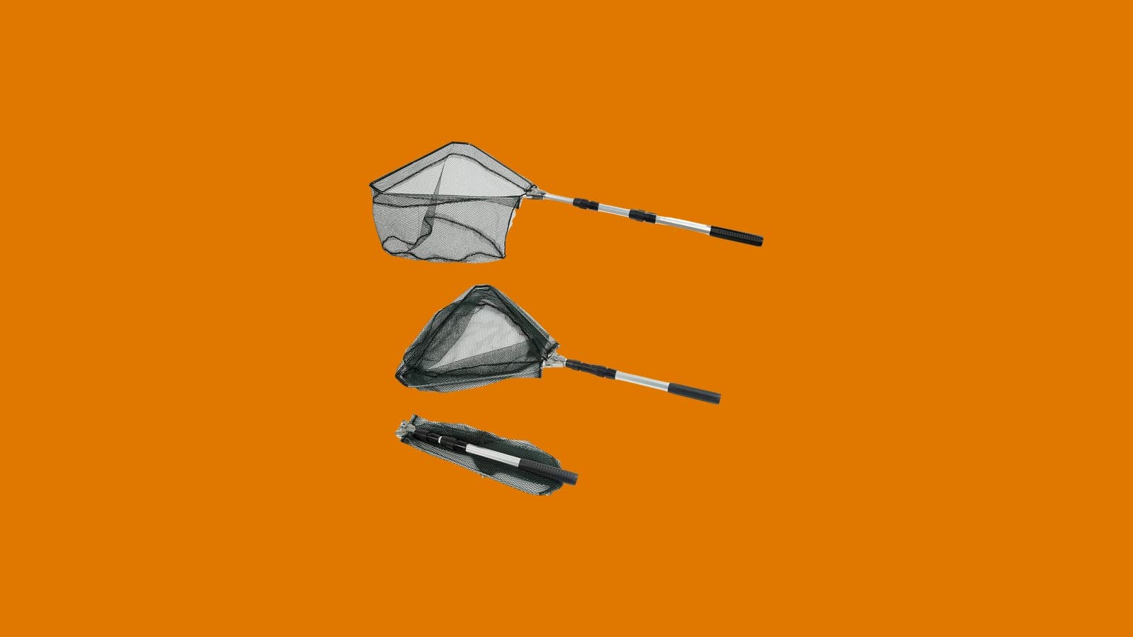 RESTCLOUD Fishing Landing Net with Telescoping Pole Handle