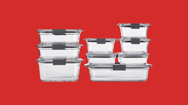 Rubbermaid Brilliance Glass Food Storage Containers, Set of 9
