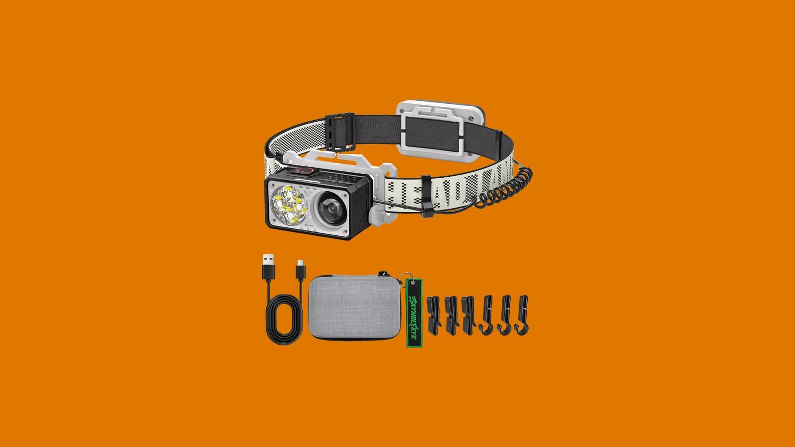 Skywolfeye 2500 Lumen Rechargeable Headlamp