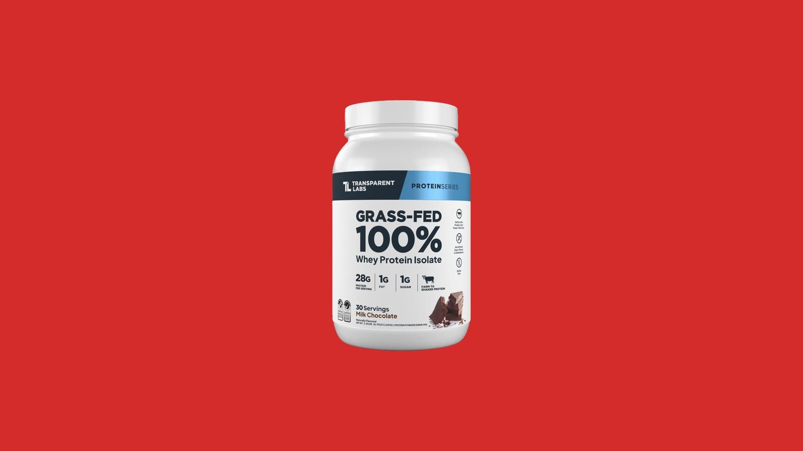 Transparent Labs Grass-Fed Whey Protein Isolate