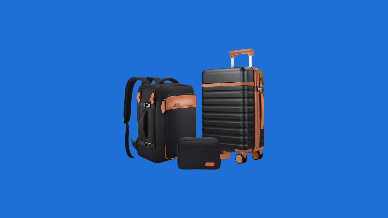 UKEIN 3 Piece Carry-On Luggage Set