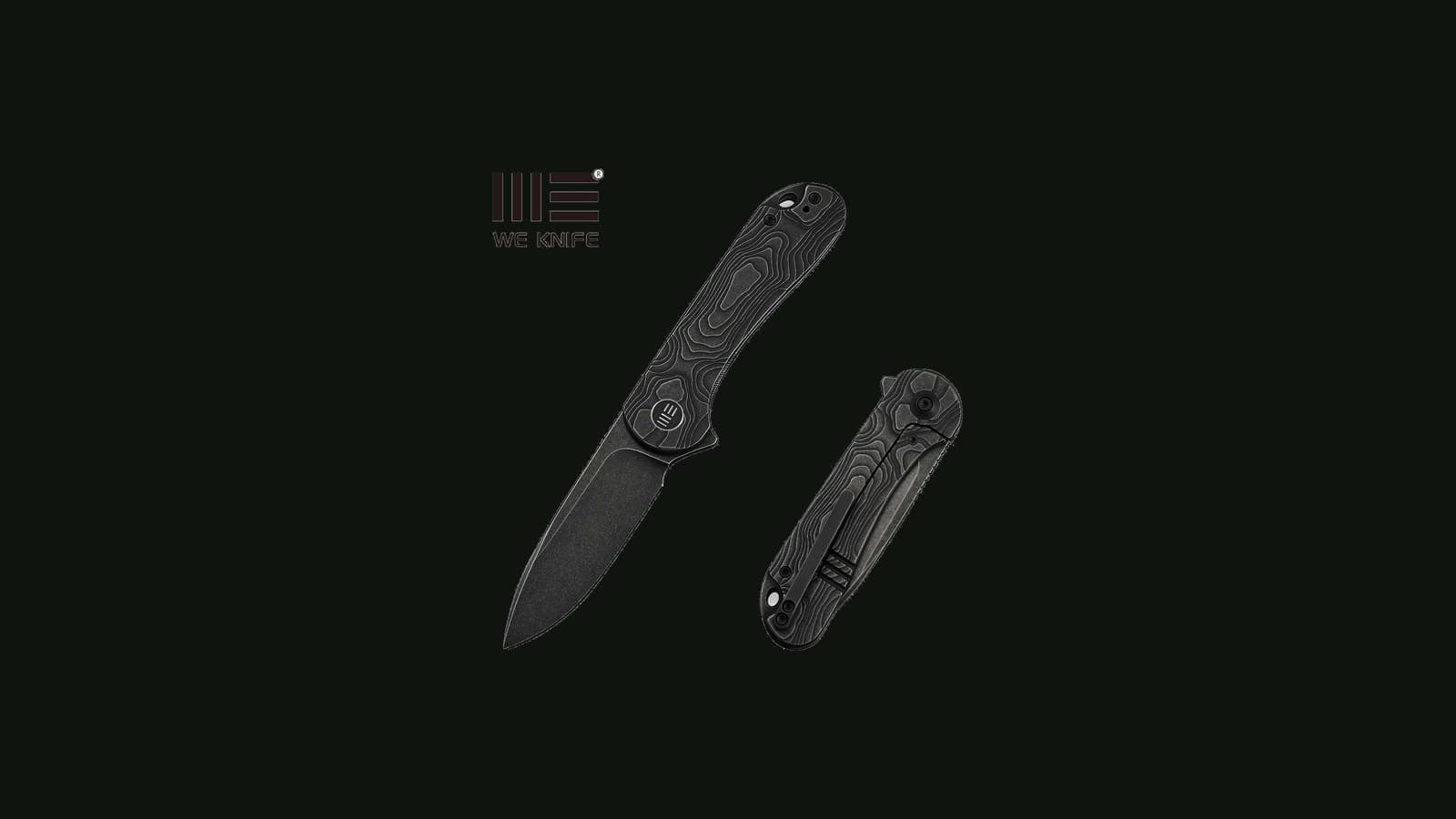 WEKNIFE Elementum Flipper, Black Titanium, CPM MagnaCut