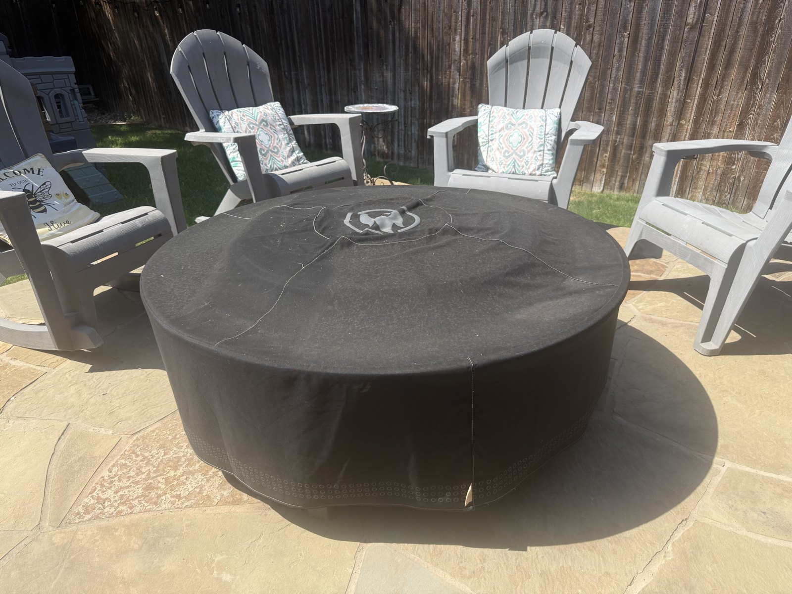 The Shelter on, which is how it rides out Texas weather